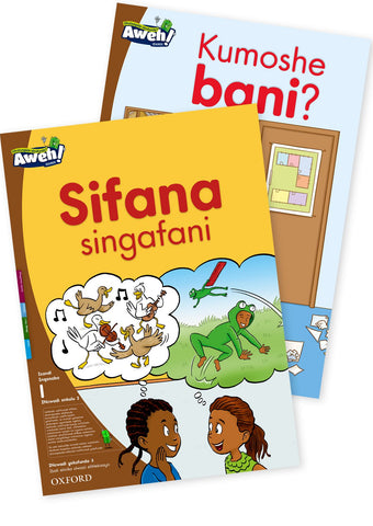 Aweh! isiXhosa Phonics Grade 1 Level 1 Big Book 2 Sifana singafani and Kumoshe bani?