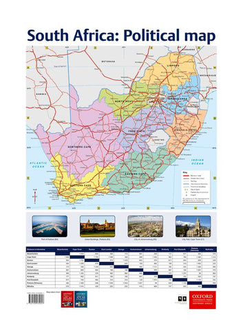 South Africa: Political map: Grade 10-12 (Poster)
