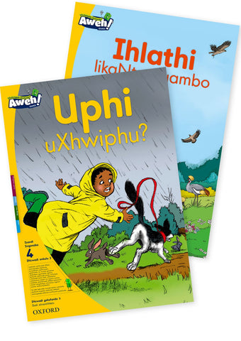 Aweh! isiXhosa Phonics Grade 1 Level 4 Big Book 2 Uphi uXhwiphu? and Ihlathi likaNtyatyambo