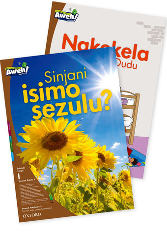 Aweh! isiZulu Phonics Grade 1 Level 1 Big Book 5 Sinjani isimo sezulu? and Nakekela izingubo Dudu