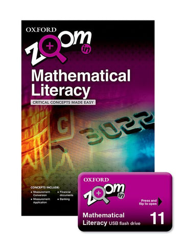 Zoom in Mathematical Literacy Grade 11 (USB & Practice Book)