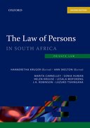 The Law of Persons in South Africa 2e