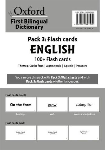 Oxford First Bilingual Dictionaries: Pack 3 Flash Cards English (100+ Flash Cards)