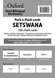 Oxford First Bilingual Dictionaries: Pack 4 Flash Cards Setswana (100+ Flash Cards)
