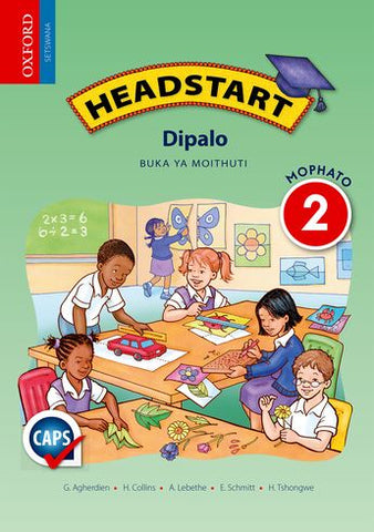 "Headstart Mathematics Grade 2 Learner's Book (Setswana)  Headstart Dipalo Mophato 2 Buka ya Moithuti" - Elex Academic Bookstore