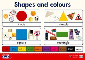 Oxford Grade R Poster 3: Shapes and colours - Elex Academic Bookstore