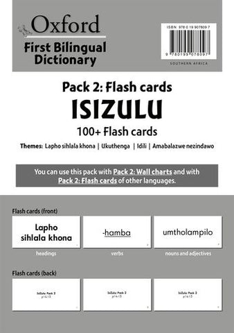 Oxford First Bilingual Dictionaries: Pack 2 Flash Cards IsiZulu (100+ Flash Cards)