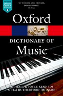 Oxford Dictionary of Music 6e