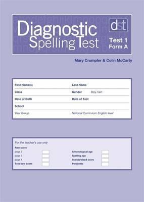 DIAGNOSTIC SPELLING TESTS 1 FORM A