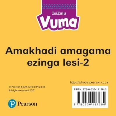 Vuma IsiZulu Home Language Amakhadi amagama Izinga lesi-2: Level 2: Grade 1