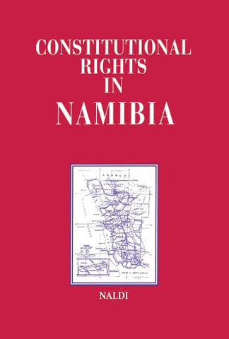 Constitutional Rights in Namibia: A Comparative Analysis with International Human Rights (1995)