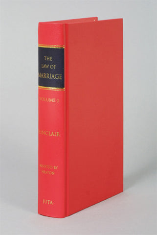Law of Marriage Volume 1 1E - Elex Academic Bookstore