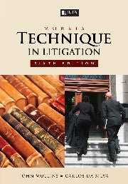 Morris: Technique in Litigation 6E - Elex Academic Bookstore
