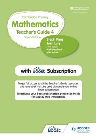 CAMBRIDGE PRIMARY MATHEMATICS TEACHER'S GUIDE 4 WITH BOOST SUBSCRIPTION