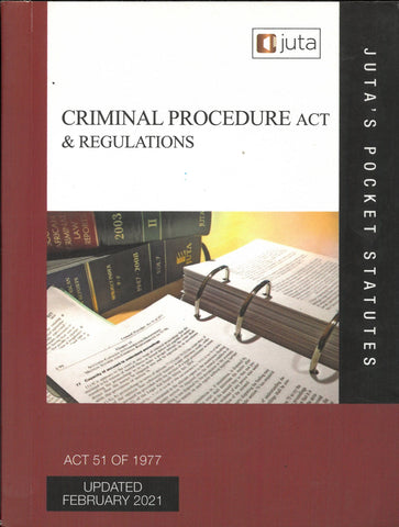 CRIMINAL PROCEDURE ACT & REGULATIONS