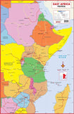 East Africa Political Wall Map