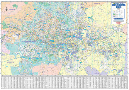 Joburg Regional Wall Map