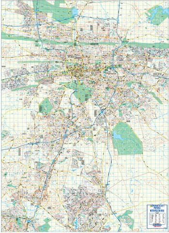 Pretoria Large Wall Map