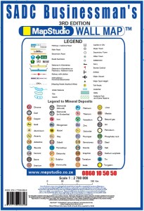 SADC Businessman's Wall Map