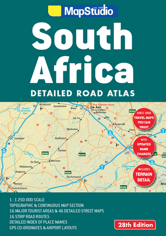 South Africa Road Atlas Scale of 1: 1 250 000