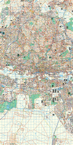 Johannesburg, Randburg & Sandton Wall Map