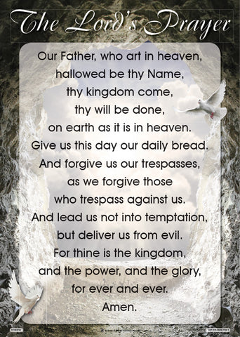 CHART: LORD'S PRAYER (OUR FATHER) A2 - FLAT