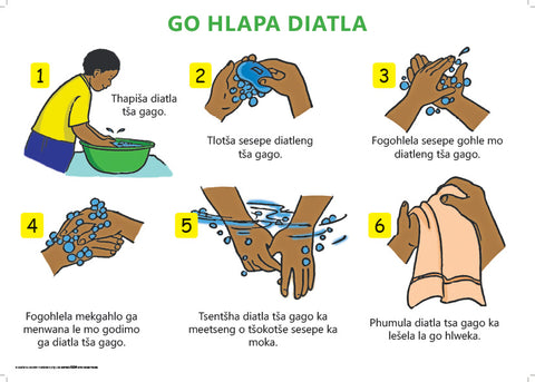 CHART: WAHING HANDS SEPEDI A2