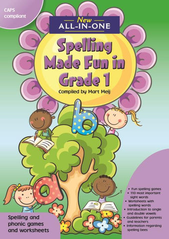 New All-In-One Spelling Made Fun in Grade 1 – A Spelling Workbook for Home Language