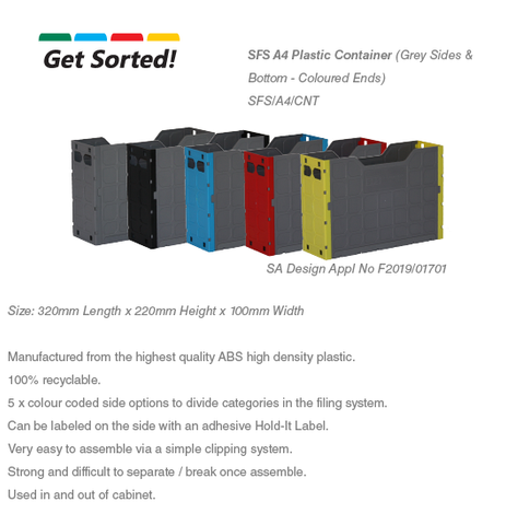 Container Filing Material SPECIALISED FILING SYSTEMS Plastic Containers – Elex Academic Bookstore