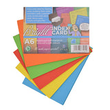 GRAFTON A6 BRIGHT INDEX CARD RULED 100'S