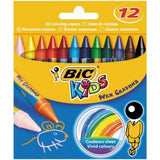 Bic Triangular Wax Crayons - Wallet-12