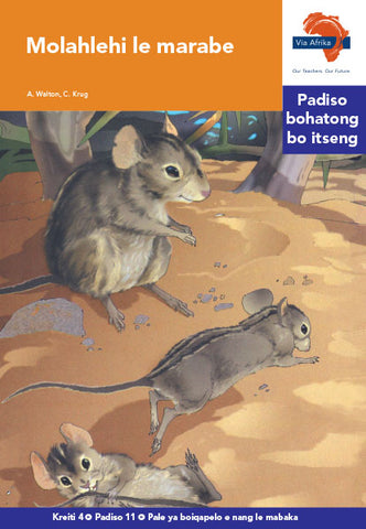 "Via Afrika Sesotho Home Language Intermediate Phase Graded Reader 11:  Molahlehi le marabe (Printed book.)"