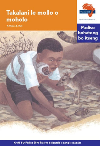 "Via Afrika Sesotho Home Language Intermediate Phase Graded Reader 28:  Takalani le mollo o moholo (Printed book.)"