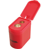 ADEL SHARPENER 2 HOLE METAL WITH CONTAINER #607 12'S