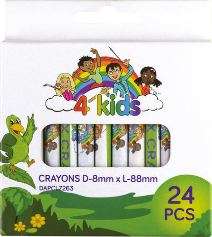 4KIDS WAX CRAYON 8mm dia A24