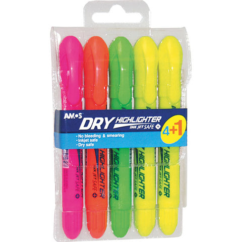 AMOS  DRYHIGHLIGHTER TWIST-UP 4 + 1 POUCH