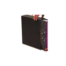 LEVER ARCH FILE DUST COVER A4 BLACK
