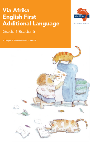 "Via Afrika English First Additional Language Grade 1 Reader 5 Stories:  1. We all draw together  2. Dad buys a car  3.  (Printed book.)"