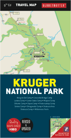 Globetrotter Travel Map Kruger National Park