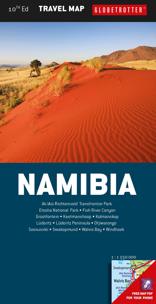 Namibia Travel Map – Elex Academic Bookstore