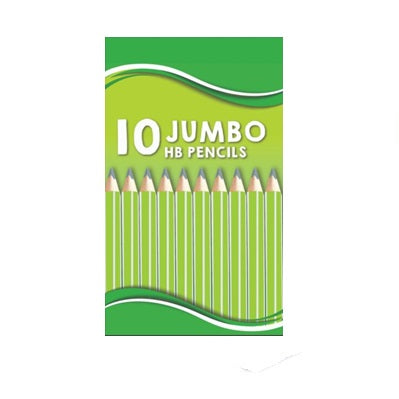 HB Pencils Jumbo Triangular 10-Pack