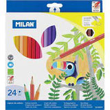 MILAN HEXAGONAL COLOURED PENCILS 24'S