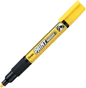 Markal Yellow Paint-Riter + Oily Surface Liquid Paint Marker, Model# 97081