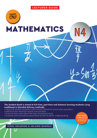 Lecturing Math Schematic Mathematics N4: Lecturer Guide – Elex Academic Bookstore