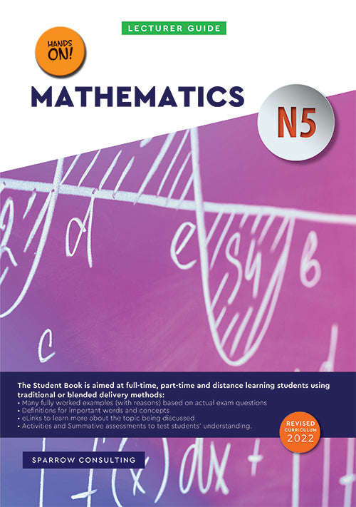 Lecturing Math Mathematics N5: Lecturer Guide – Elex Academic Bookstore