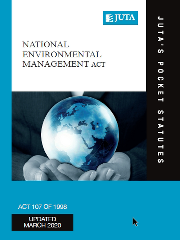 National Environmental Management Act 107 of 1998, 1st edition