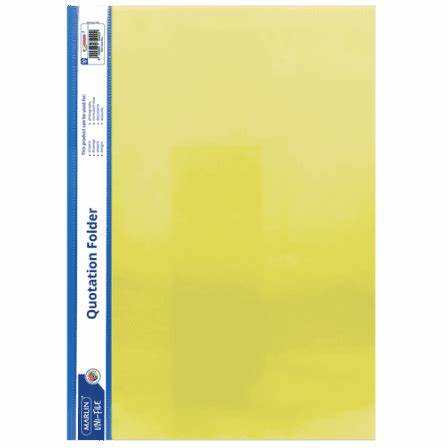 Marlin secretarial folders 170 micron: Assorted Colours