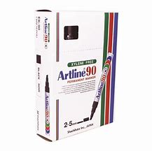 Artline EK90 Permanent Markers Black 12-Pack