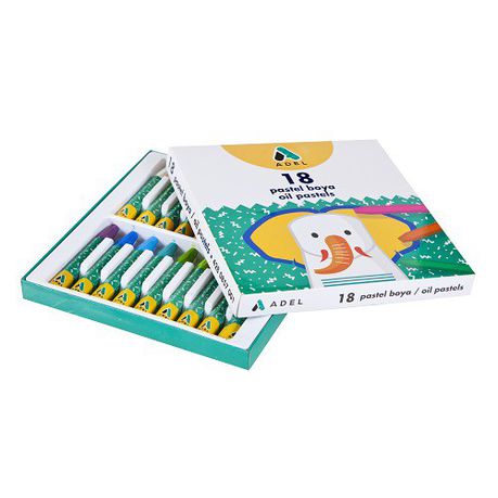 ADEL OIL PASTELS HEXAGONAL 18 COLORS