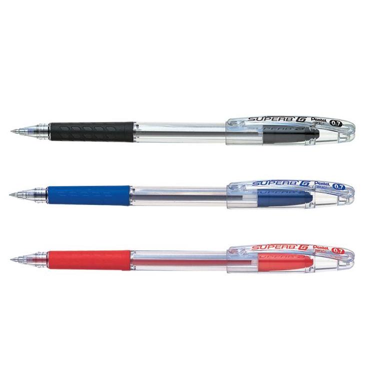 Pentel BK101 Superb G 1.0mm Fine Ballpoint Rubber Grip – Elex Academic ...